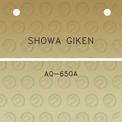 showa-giken-aq-650a