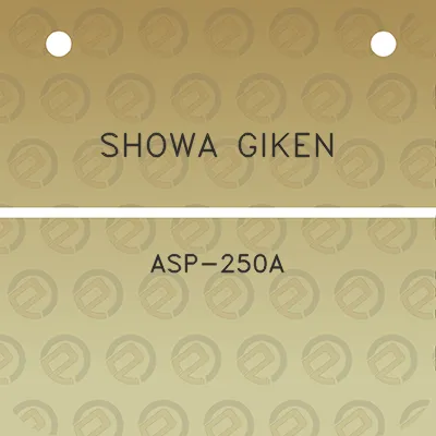 showa-giken-asp-250a