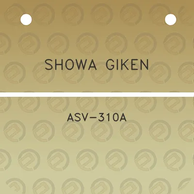 showa-giken-asv-310a