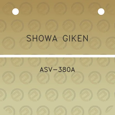 showa-giken-asv-380a