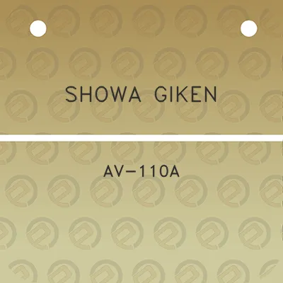 showa-giken-av-110a