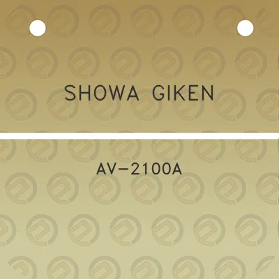 showa-giken-av-2100a