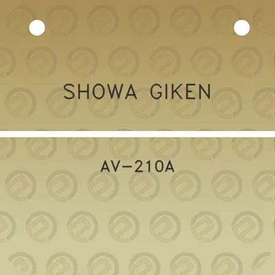 showa-giken-av-210a