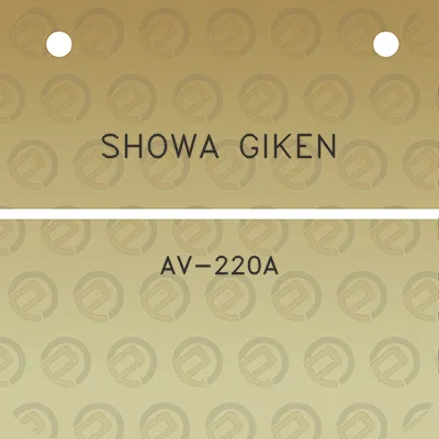 showa-giken-av-220a