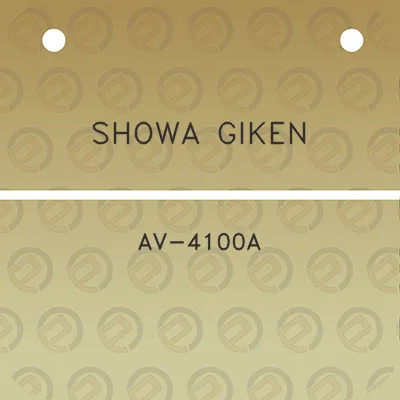 showa-giken-av-4100a