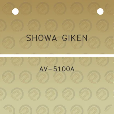 showa-giken-av-5100a