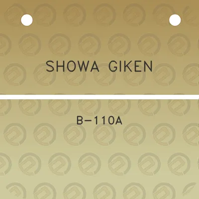 showa-giken-b-110a