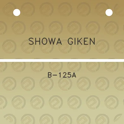 showa-giken-b-125a