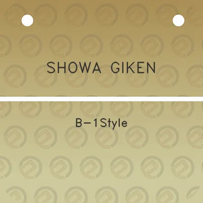 showa-giken-b-1style