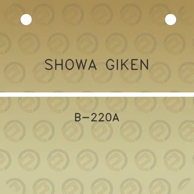 showa-giken-b-220a