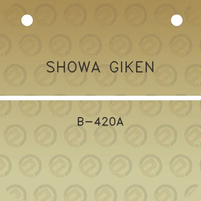 showa-giken-b-420a