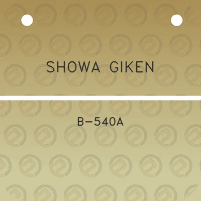 showa-giken-b-540a