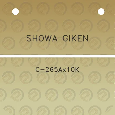 showa-giken-c-265ax10k