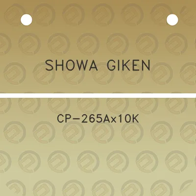 showa-giken-cp-265ax10k