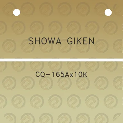 showa-giken-cq-165ax10k