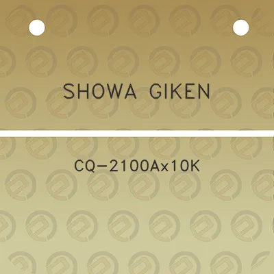 showa-giken-cq-2100ax10k