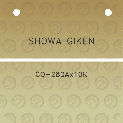 showa-giken-cq-280ax10k