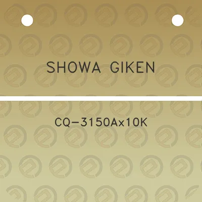 showa-giken-cq-3150ax10k