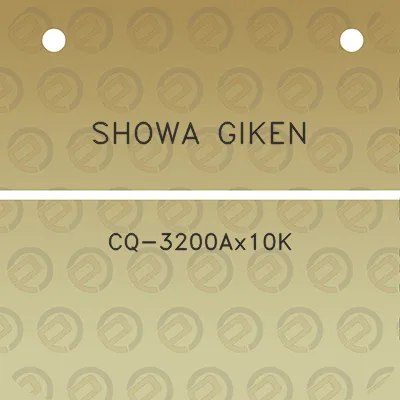 showa-giken-cq-3200ax10k