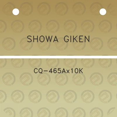 showa-giken-cq-465ax10k