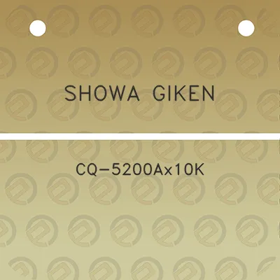 showa-giken-cq-5200ax10k