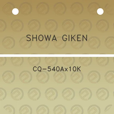 showa-giken-cq-540ax10k