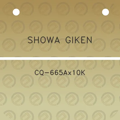 showa-giken-cq-665ax10k