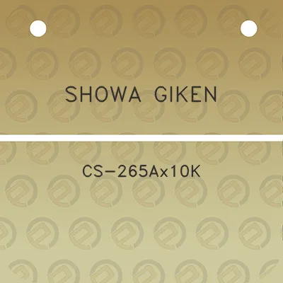 showa-giken-cs-265ax10k