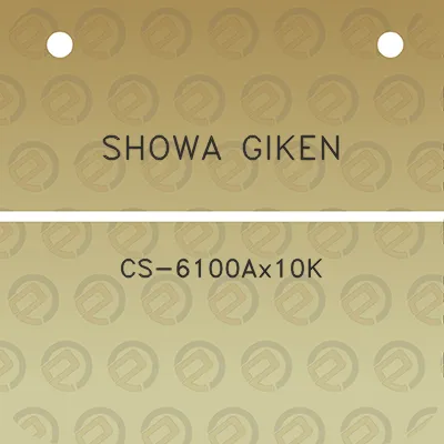 showa-giken-cs-6100ax10k