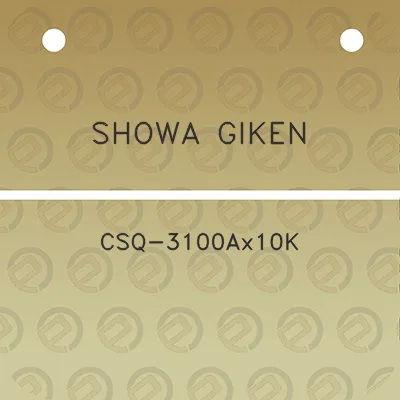 showa-giken-csq-3100ax10k