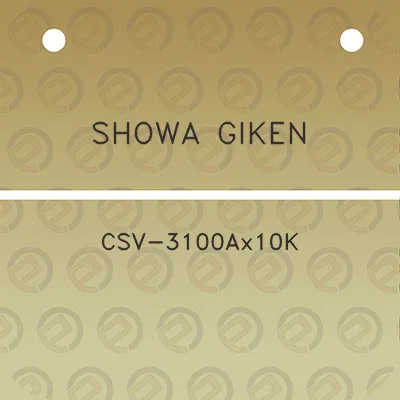 showa-giken-csv-3100ax10k