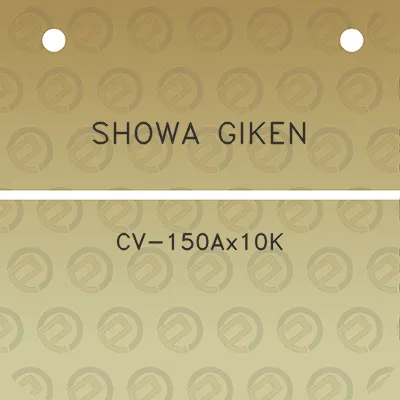 showa-giken-cv-150ax10k