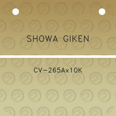 showa-giken-cv-265ax10k