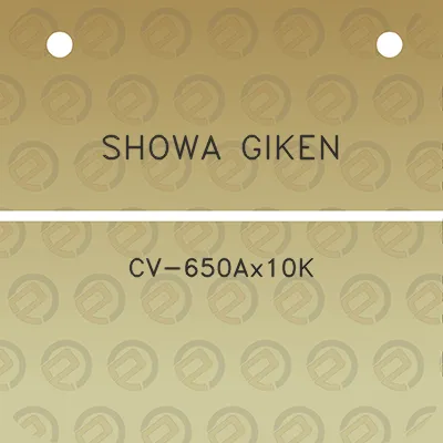 showa-giken-cv-650ax10k