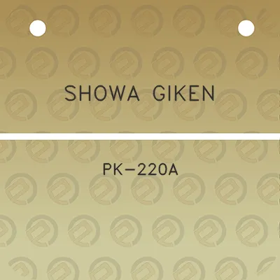 showa-giken-pk-220a