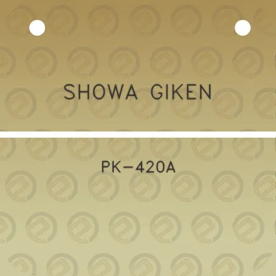 showa-giken-pk-420a