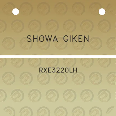 showa-giken-rxe3220lh