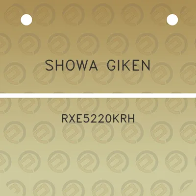 showa-giken-rxe5220krh