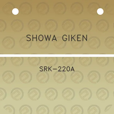 showa-giken-srk-220a