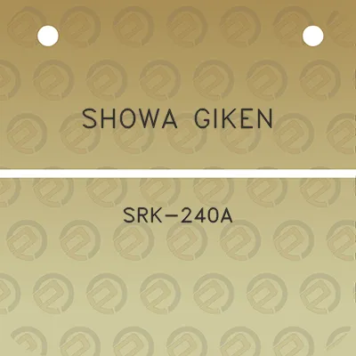 showa-giken-srk-240a