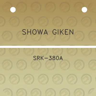 showa-giken-srk-380a