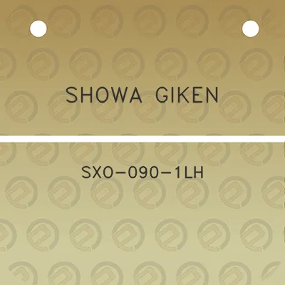 showa-giken-sxo-090-1lh