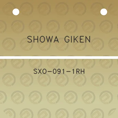 showa-giken-sxo-091-1rh