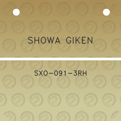 showa-giken-sxo-091-3rh