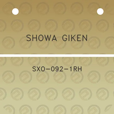 showa-giken-sxo-092-1rh