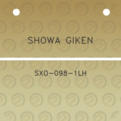 showa-giken-sxo-098-1lh