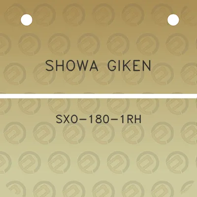 showa-giken-sxo-180-1rh