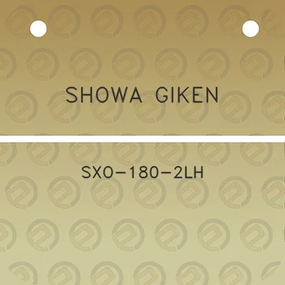 showa-giken-sxo-180-2lh