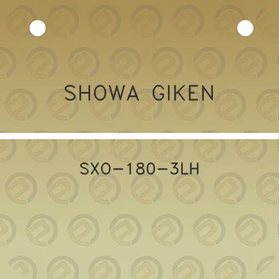 showa-giken-sxo-180-3lh