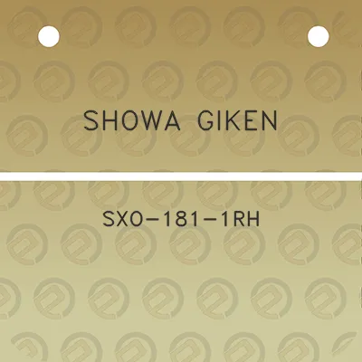 showa-giken-sxo-181-1rh